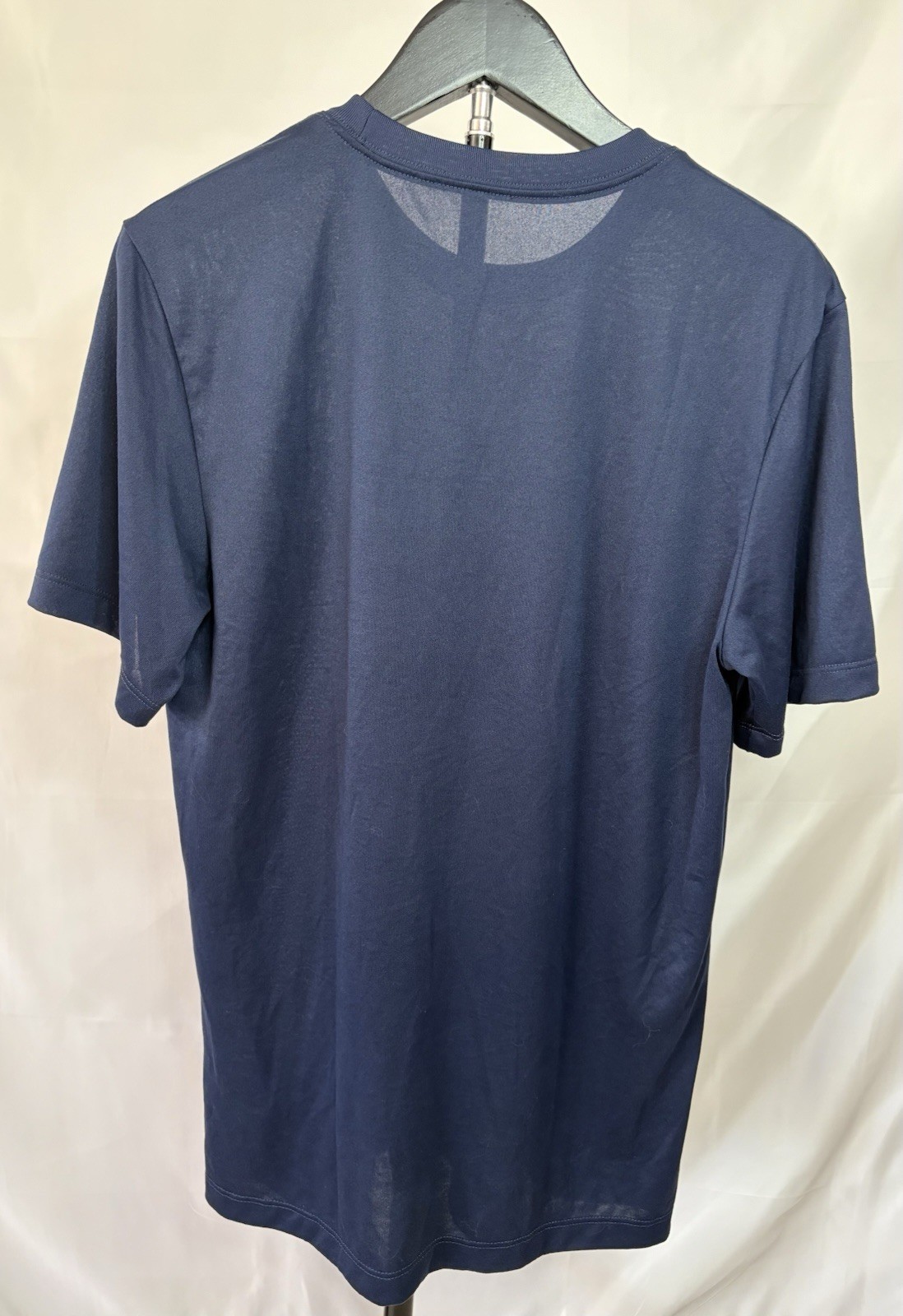 Nike Dri-FIT Size Small unisex Tee Breathable Crew Neck Football color blue