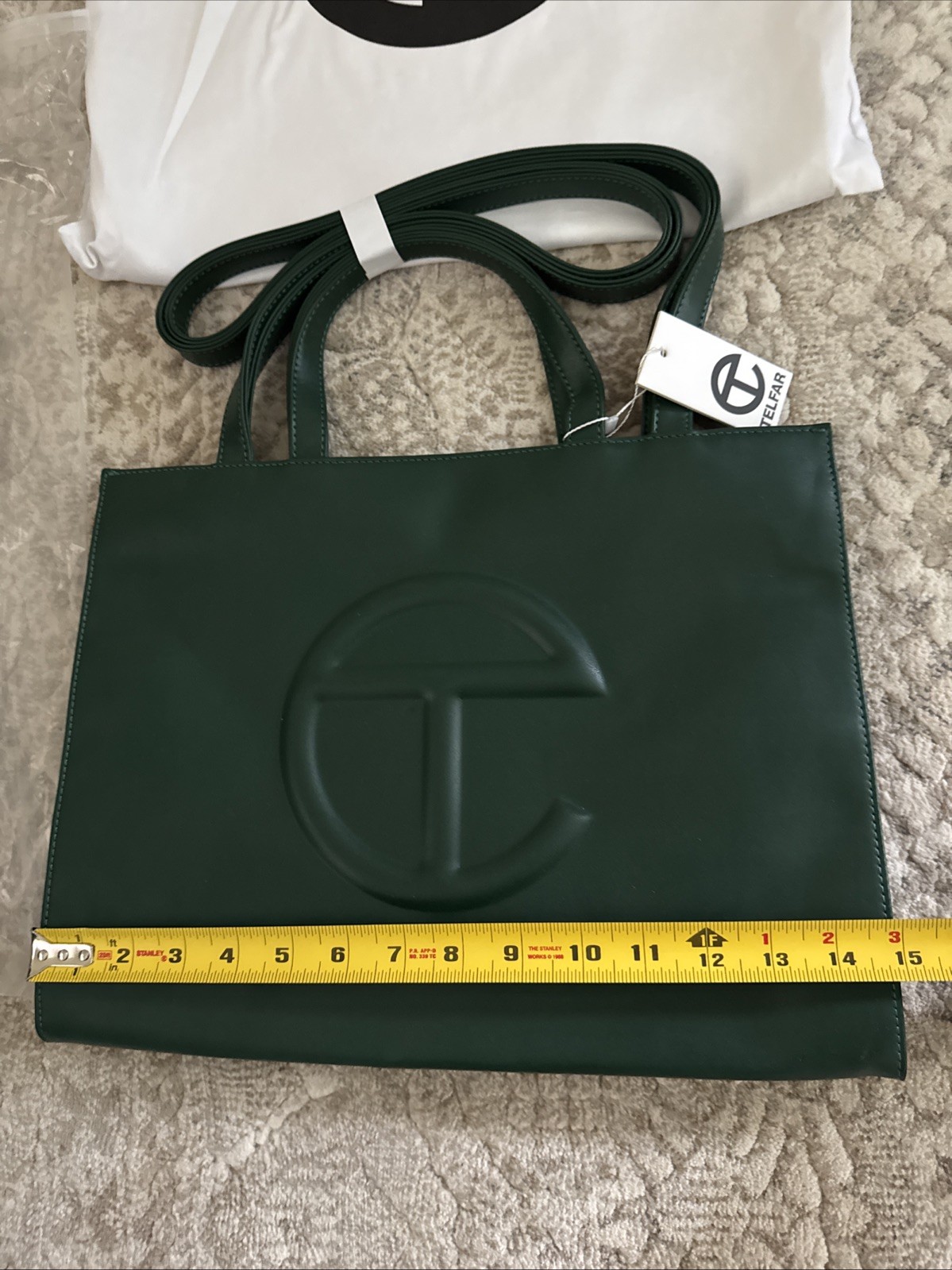 Telfar Medium Shopping Tote Bag Dark Olive Green New $202