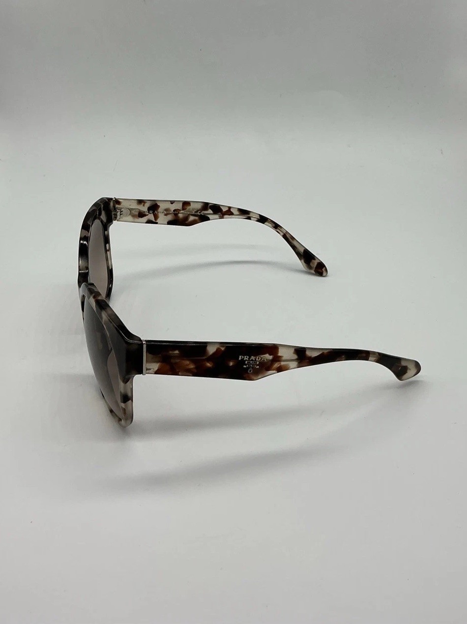 Prada SPR 10R‑F Marble Brown Tortoise Sunglasses 57‑19-140 with Case & Box
