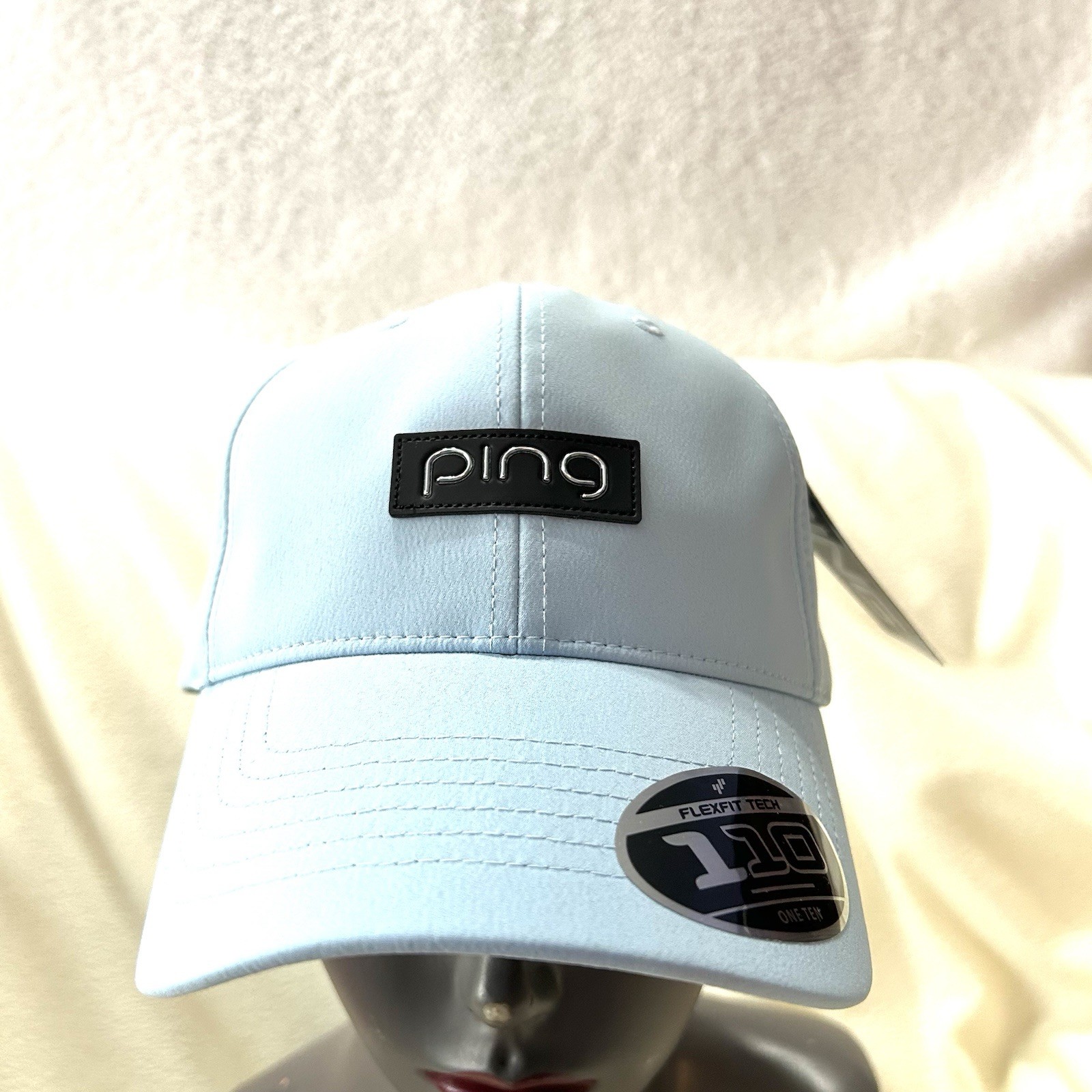 One Ten Flexfit Ping Light Blue Adjustable Ball Cap Hat NEW (Y1)