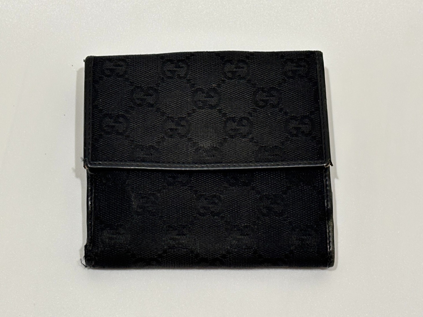 GUCCI gg canvas bifold wallet From Japan Authentic