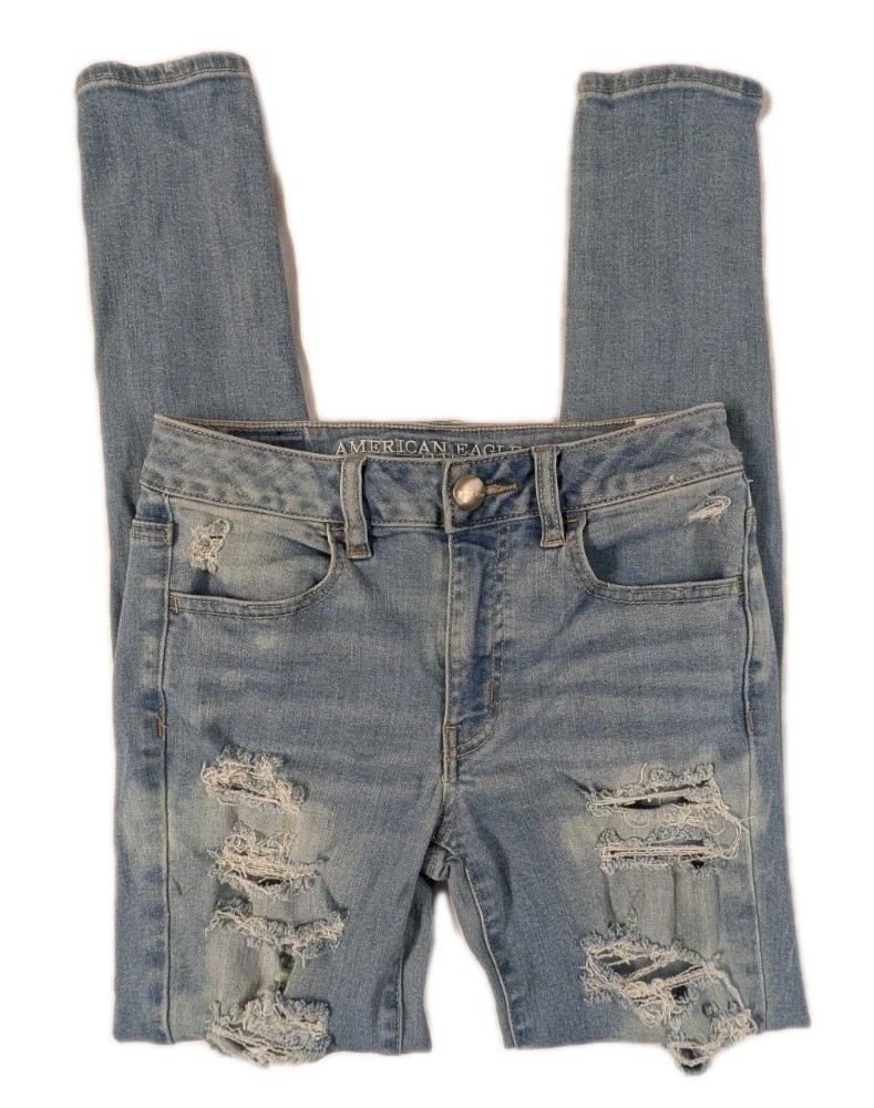 American Eagle High-Rise Jegging Women’s Size 2 Regular Denim Blue Jeans