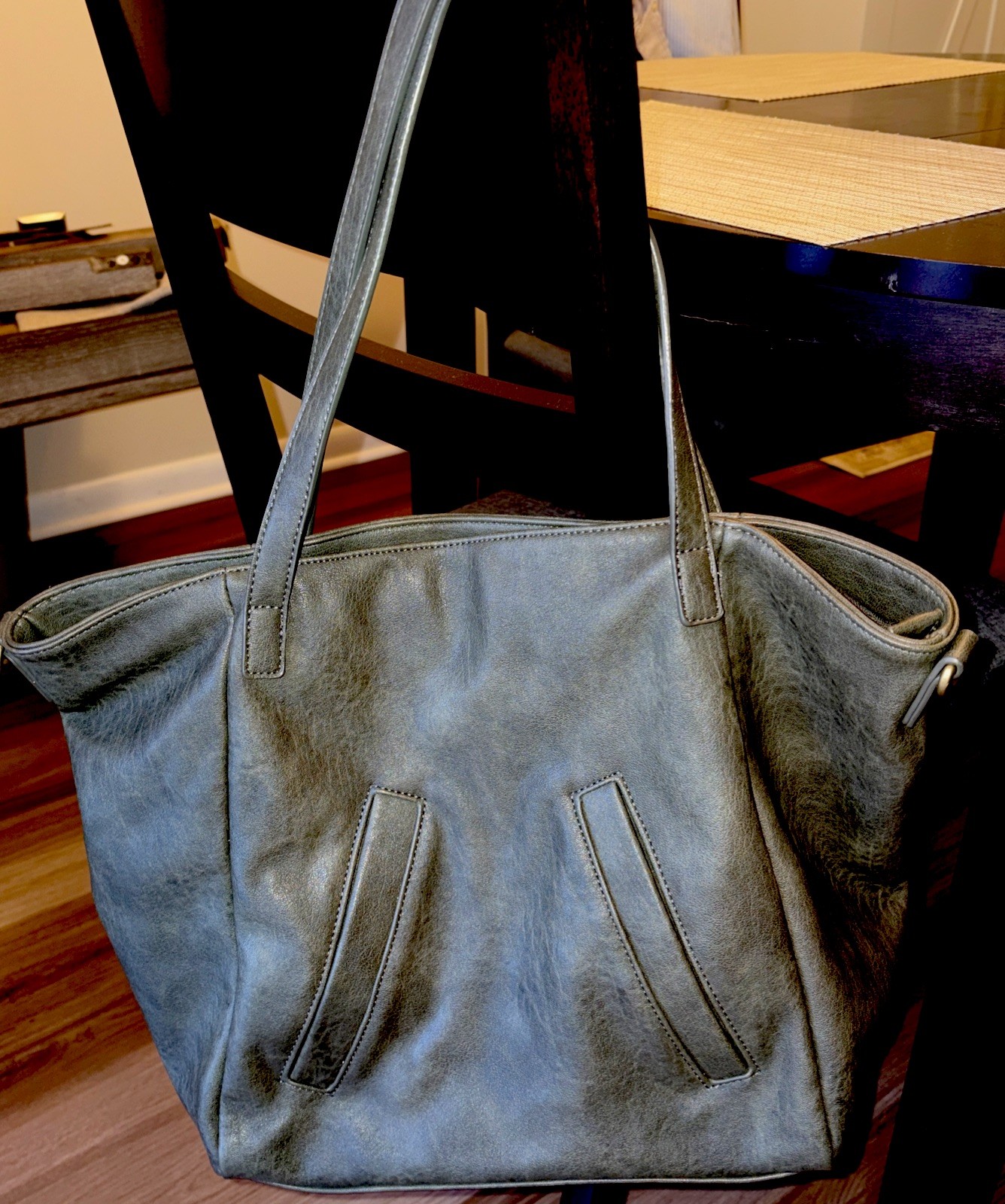 Antik Kraft Vegan Leather Large Purse Brown