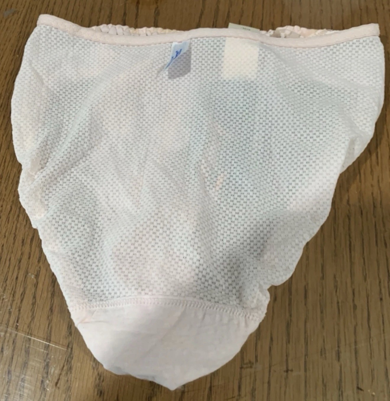 Vintage Maidenform Chantilly Panties Sz 6 Sheer Pink Lace High Leg ILGWU New