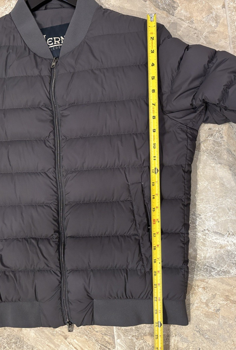 Herno Anthracite Down Injected Lightweight Quilted Jacket US 42