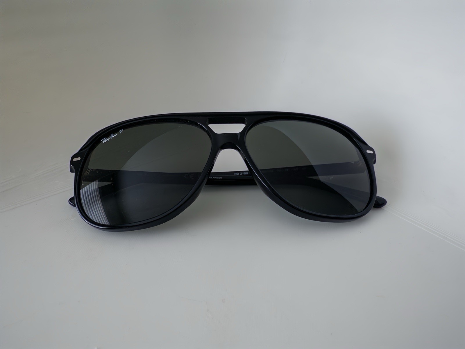 Ray-Ban RB2198 Bill 901/58 Polarized Sunglasses Black G-15 60-14 145