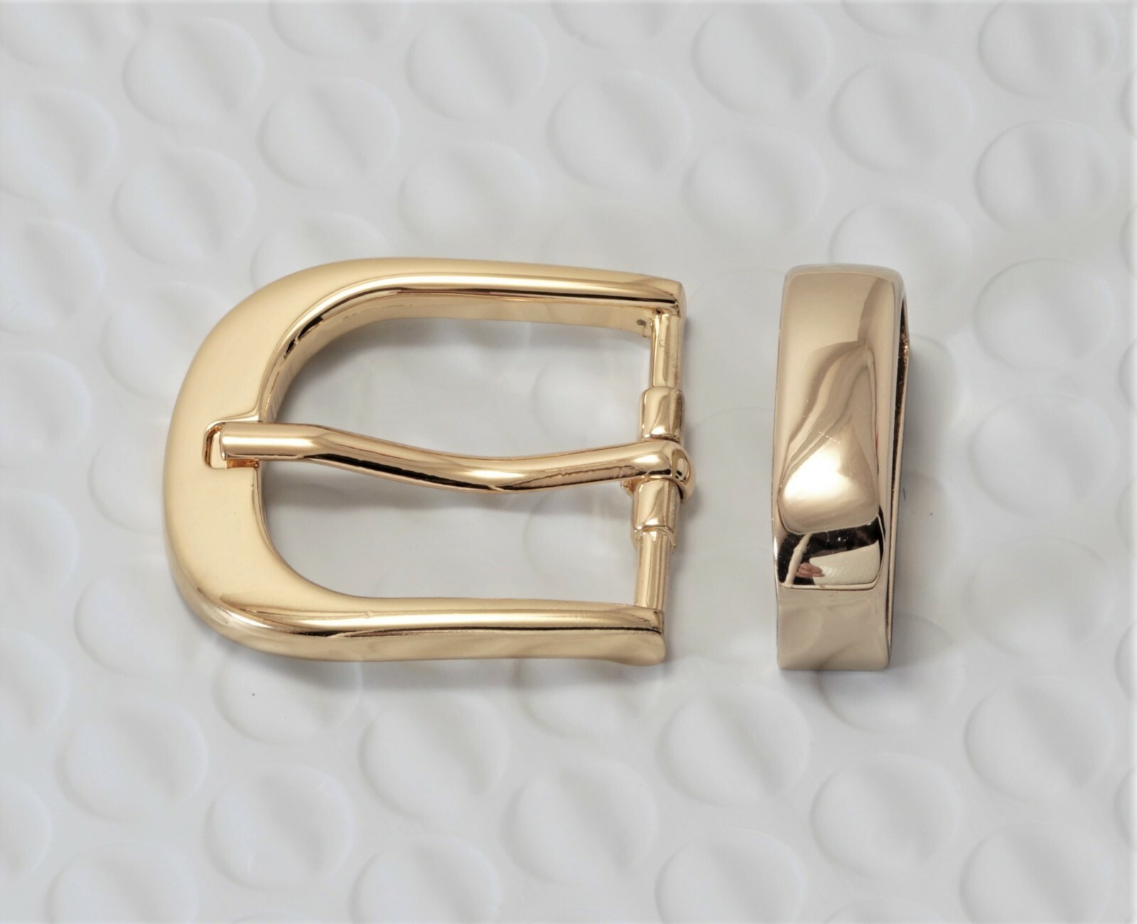 1 inch(25mm)BUCKLE+KEEPER SET(#211g) GOLD COLOR BONUS RIVETS USA.