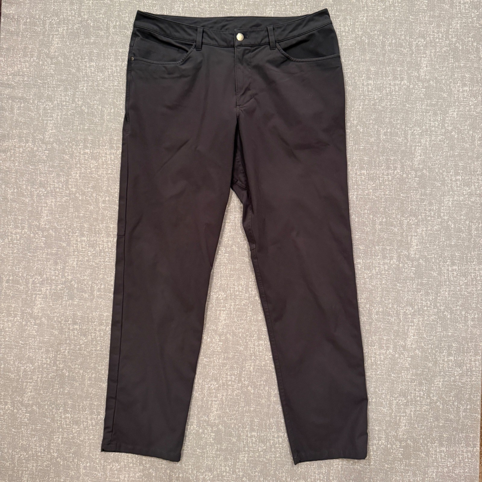 Lululemon ABC Pant Men 35×31 Charcoal Grey Black Five Pocket Performance Trouser