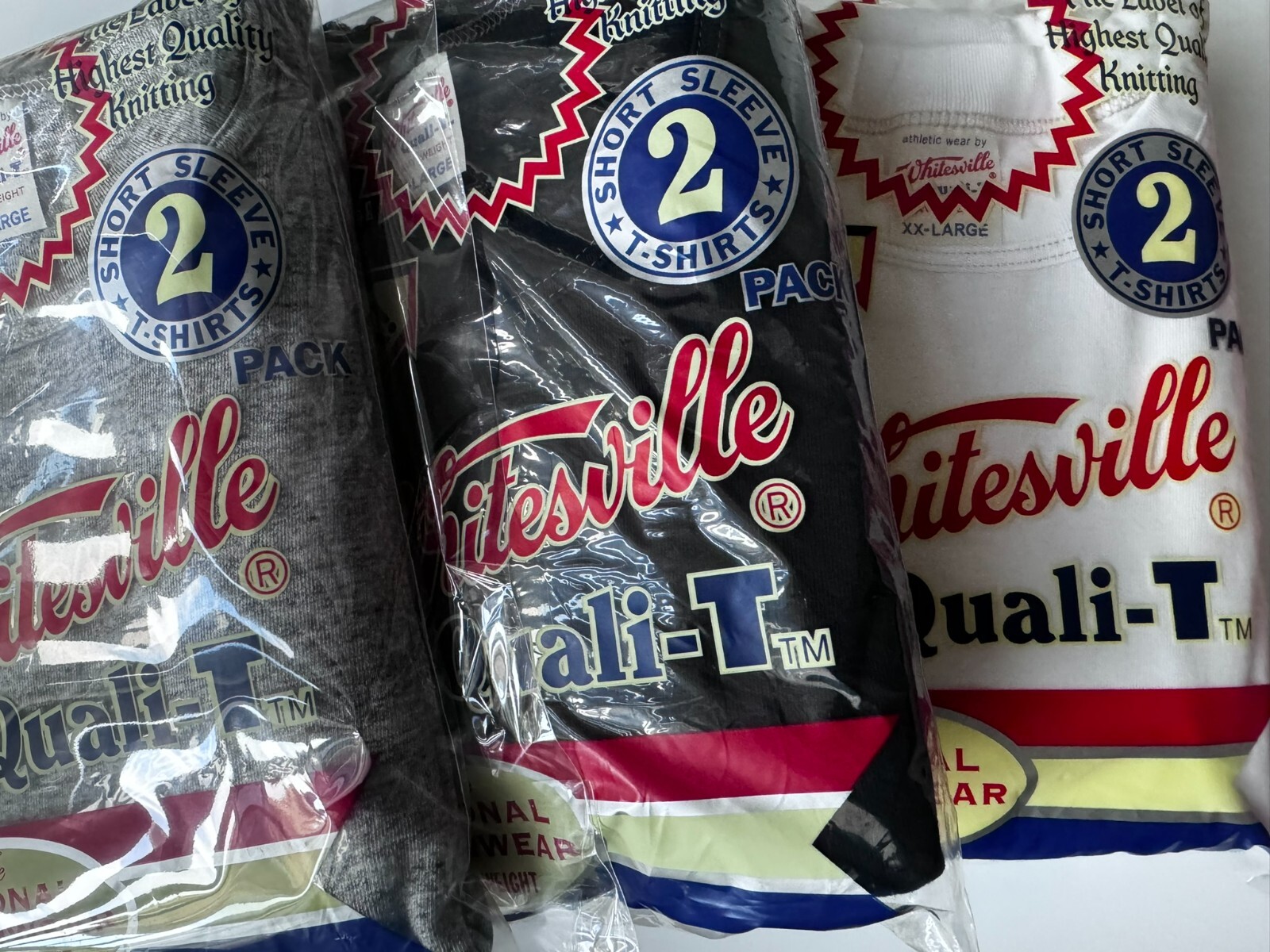 WHITESVILLE 2-PACK T-SHIRT White/Black/Navy/Gray WV73544 Made in Japan New