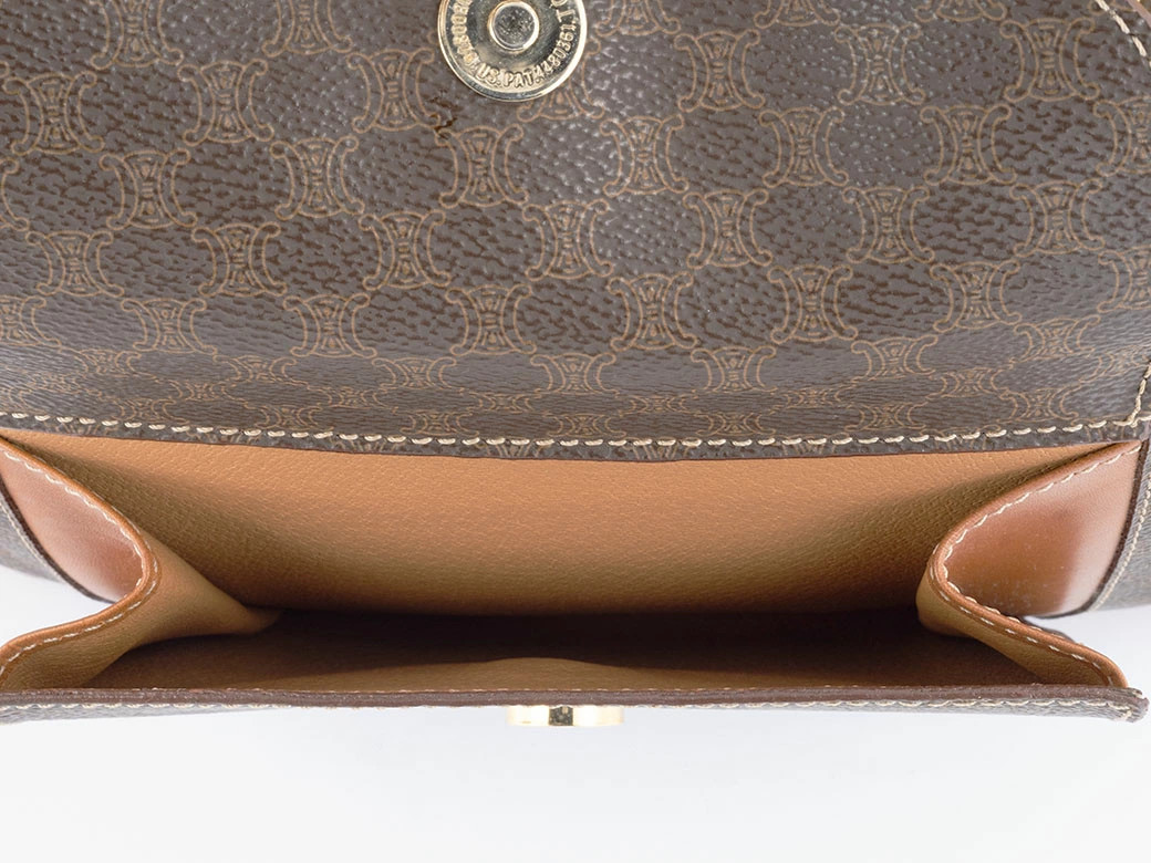 CELINE Macadam MC97 Tote PVC / Leather Brown Unisex Bag #URB376