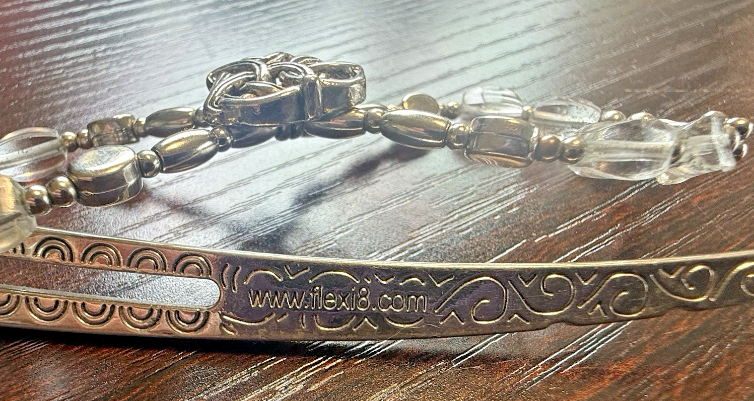 Lilla Rose Flexi Clip Celtic Heart with Crystal Beads Size Large