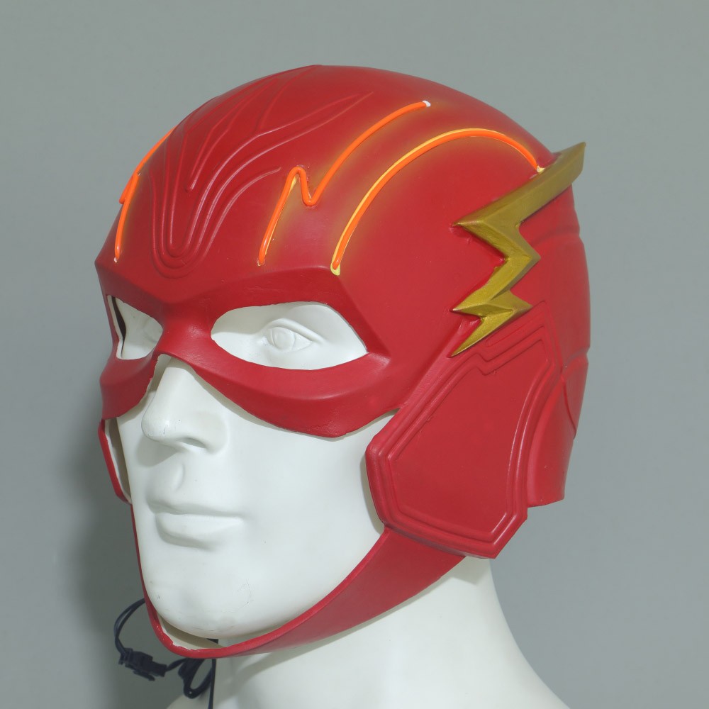 Cosplay The Flash Movie Barry Allen Led Helmet Superhero Halloween Masks Props