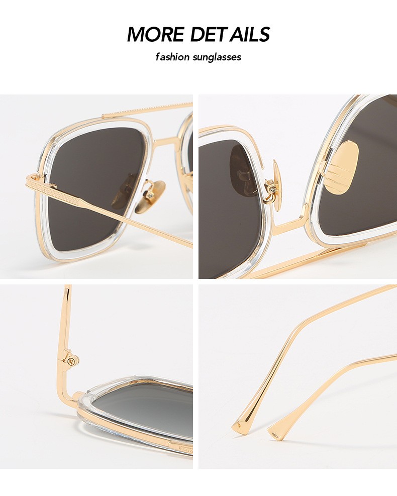 Fashion Square Sunglasses Mens Women Metal Retro Outdoor Sport Shade Glasses US