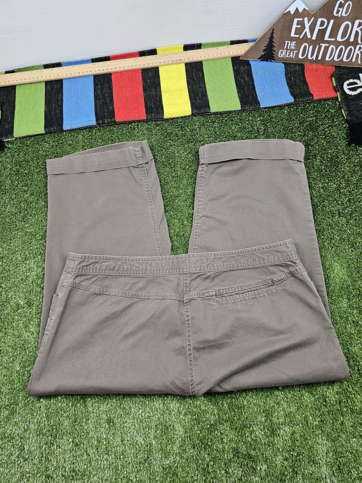 J Jill Below Waist Knee Length Pants Cropped Size 16 Color Brown Stretch