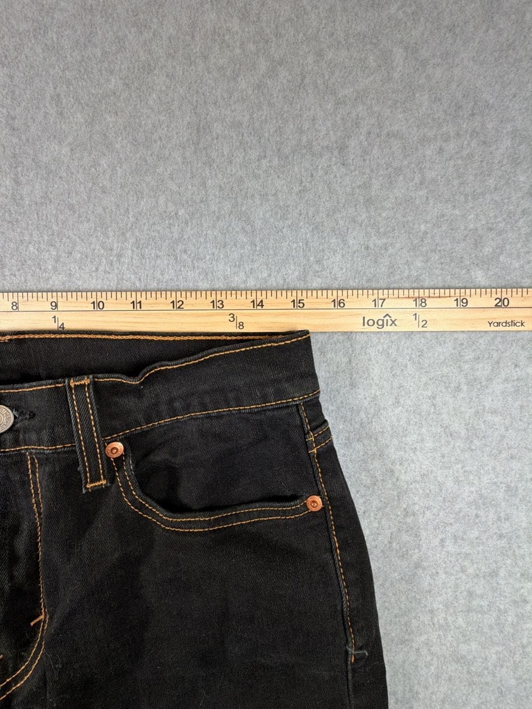 Levi’s 502 Regular Taper Fit Jeans 30×30 Black