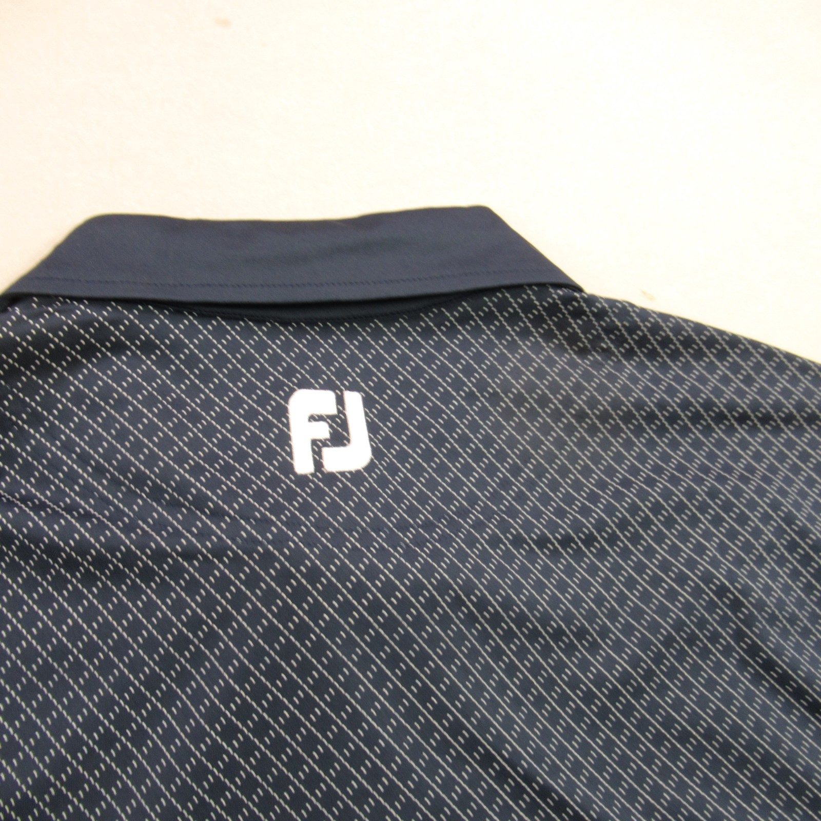 eFootjoy Shirt Mens MediuShort Sleeve Golf Polo Casual Lightweight Blue