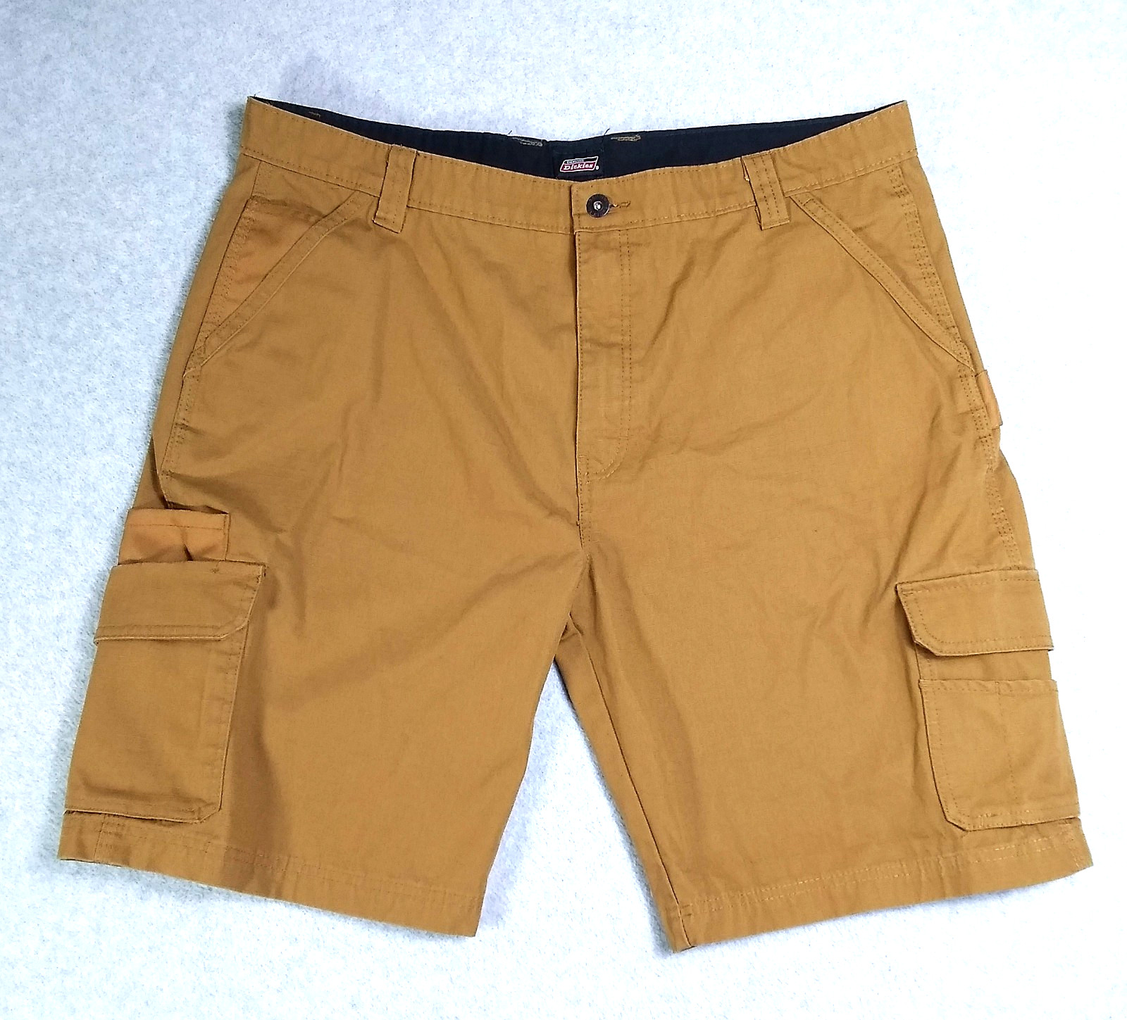 Dickies Shorts Ripstop Ultimate Cargo Mens Size 38 Relaxed Workwear Brown