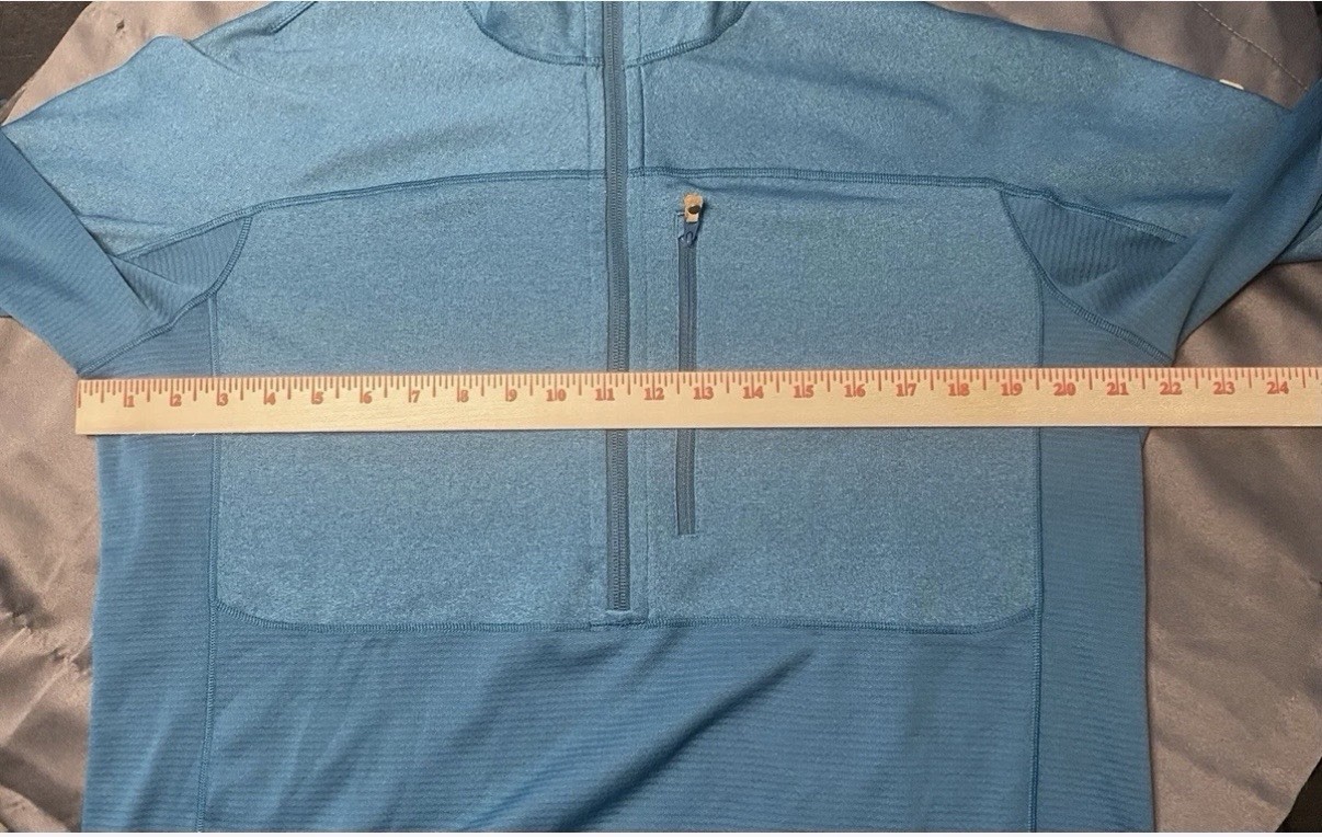 Fjallraven Mens Abisko Trail Pullover XL Blue Long Sleeve 1/2 Half Zip 81502