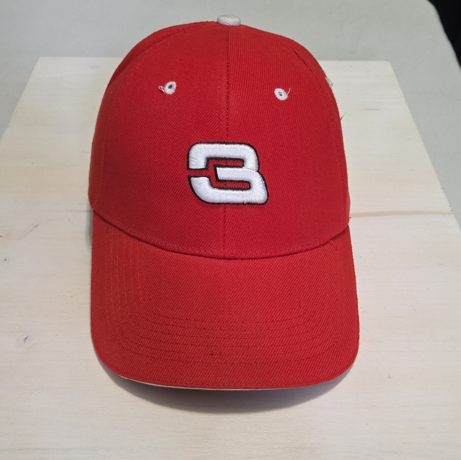 Dale Earnhardt Jr. #8 Red/White Embroidered Logo Adjustable Baseball Cap Hat