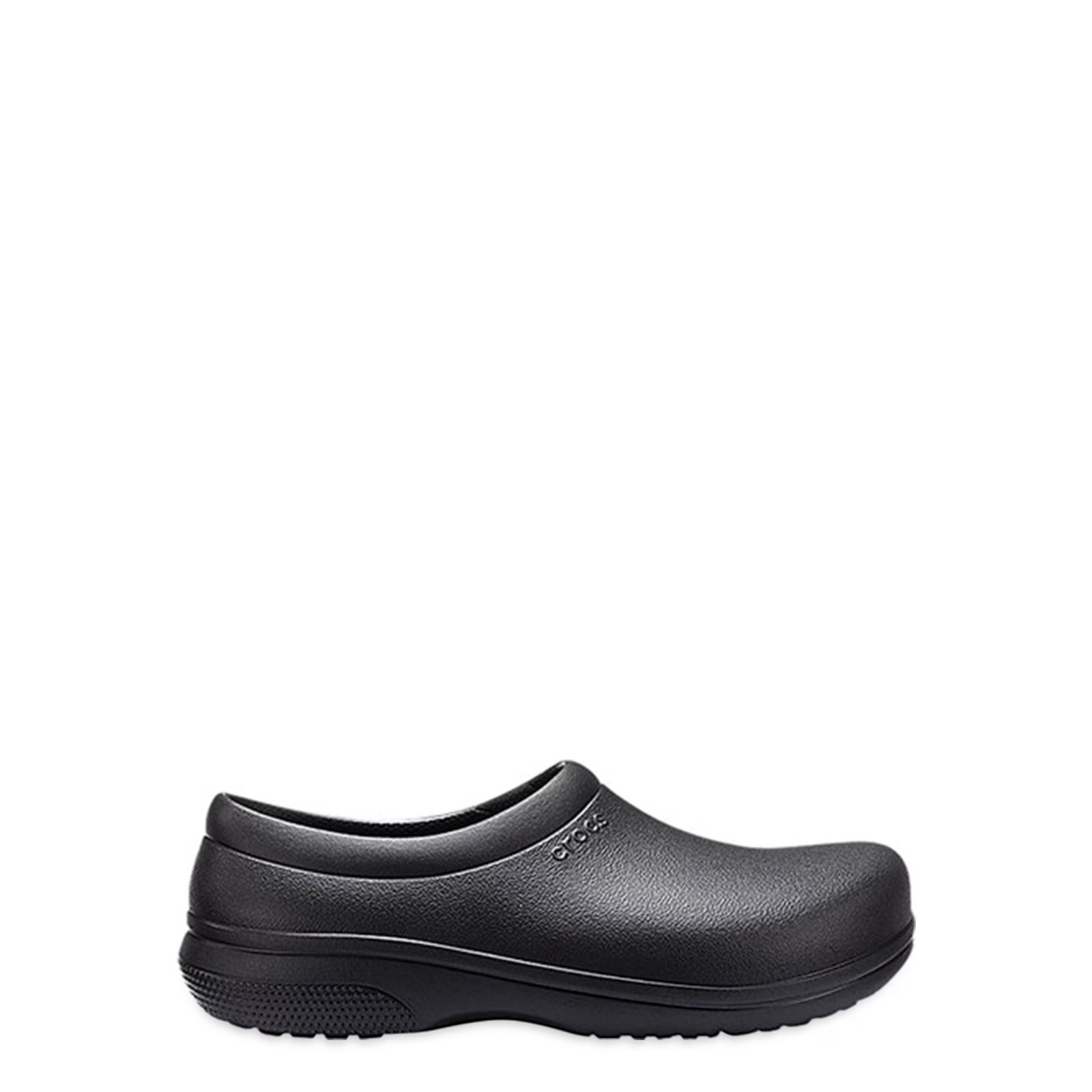 Crocs at Work Unisex On The Clock Slip Resistant Clog Comfort Black Width Medium
