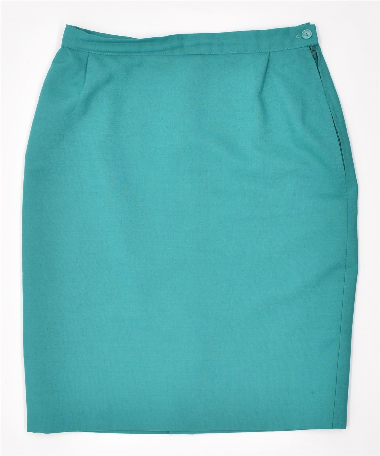 VINTAGE Womens Pencil Skirt Small W27 Green RQ06