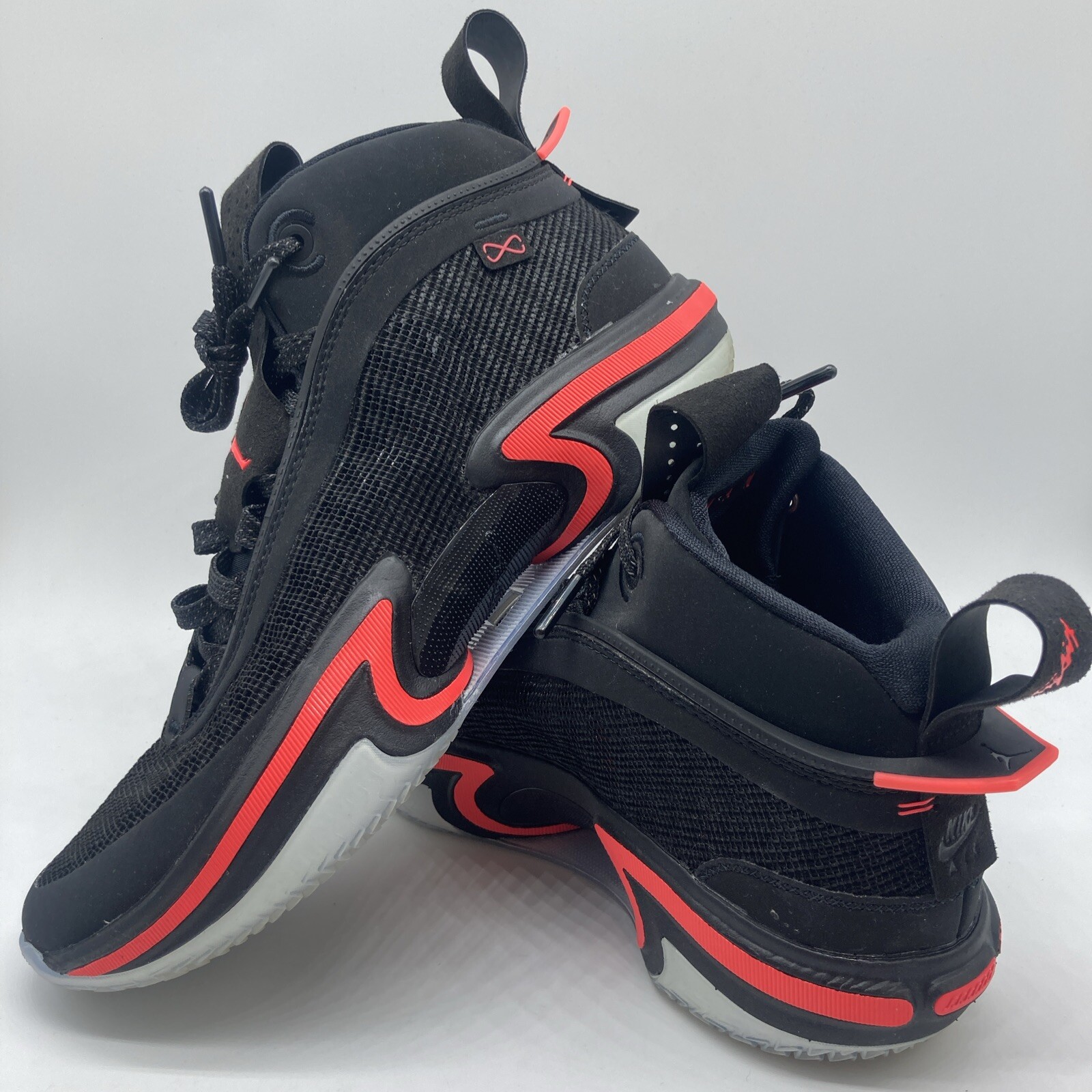 Nike Air Jordan 36 XXXVI Black Infrared Men’s Size 8.5 CZ2650-001 Shoes Dusty