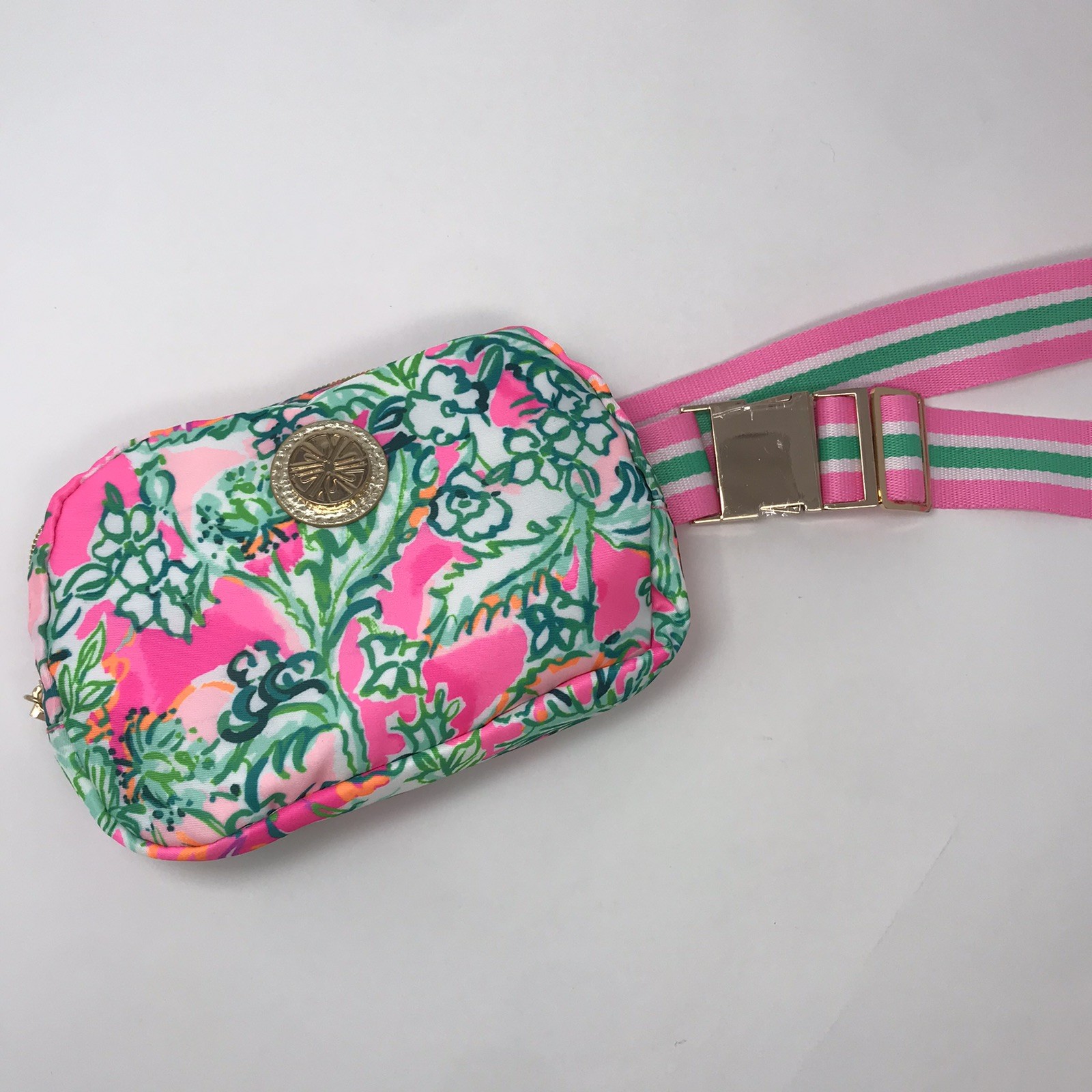 NEW Lilly Pulitzer GWP Belt Bag Soleil Pink Perfect Poppy Fanny Pack Beach Purse