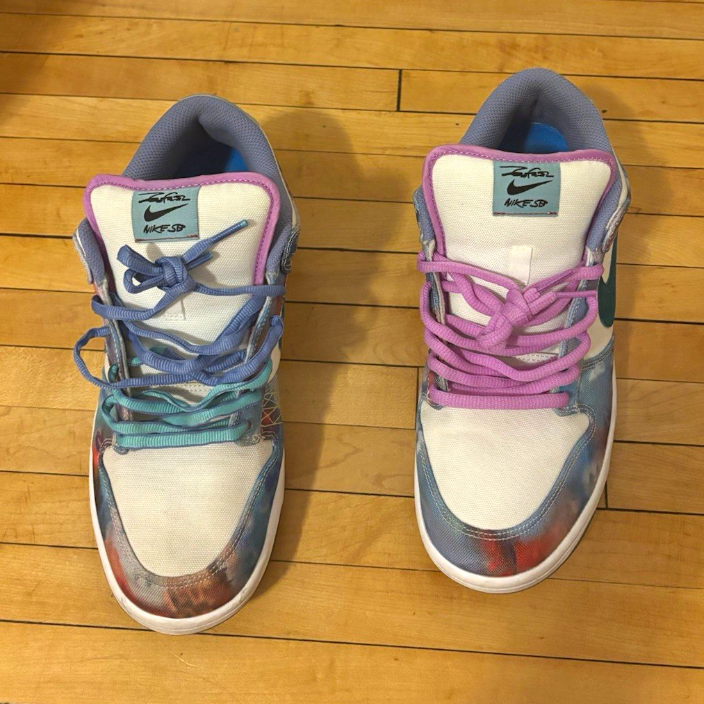 Size 11 Nike SB Dunk Low x Futura Laboratories “Bleached Aqua”
