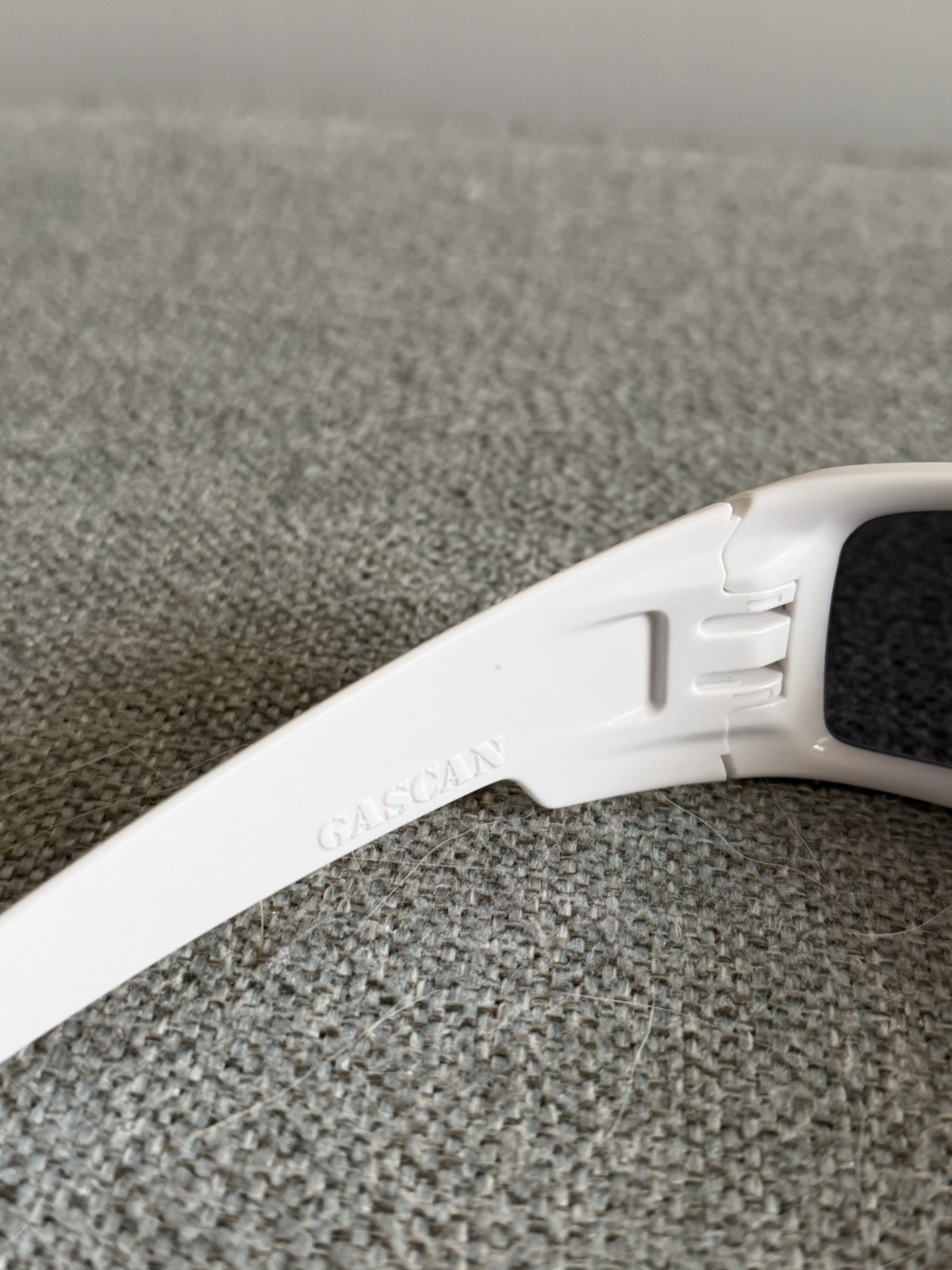 Y2K Oakley Gascan White Sunglasses Made In USA