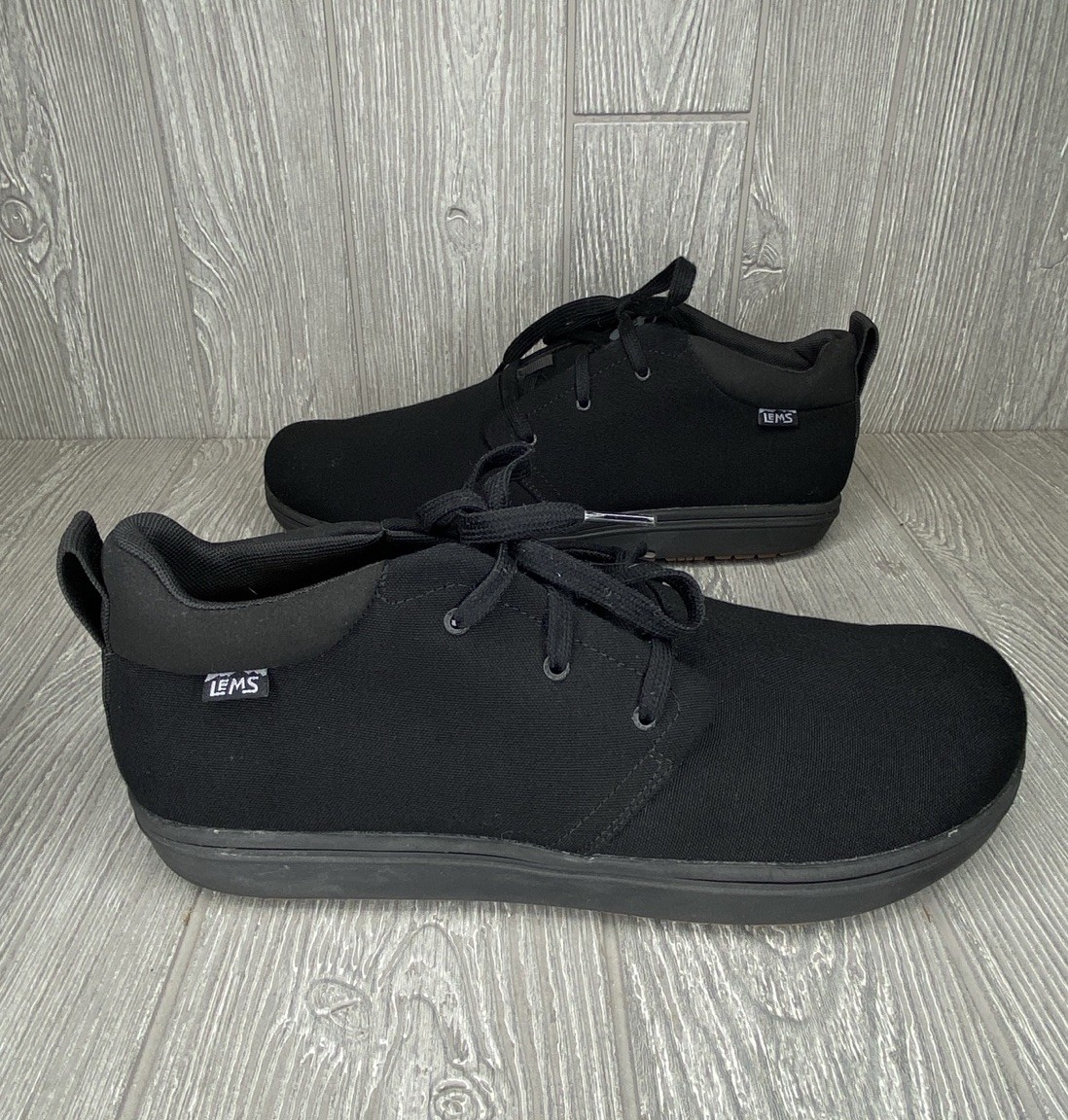 Lems Chukka Grip Blackout Canvas Lace Up Boots S361 Hiking Size 11