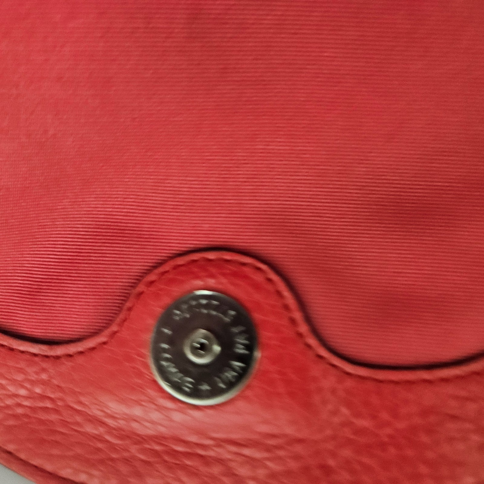 Coach Nylon Backpack Red Billie Charlie F58814 Silver Hardware Drawstring Bag