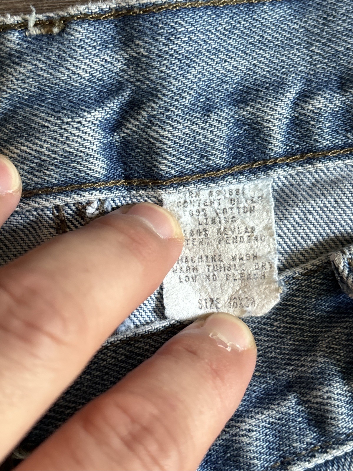 DRAGGIN JEANS Kevlar Lined 38×30 Motorcycle Biker Denim Jeans Fast Company VTG
