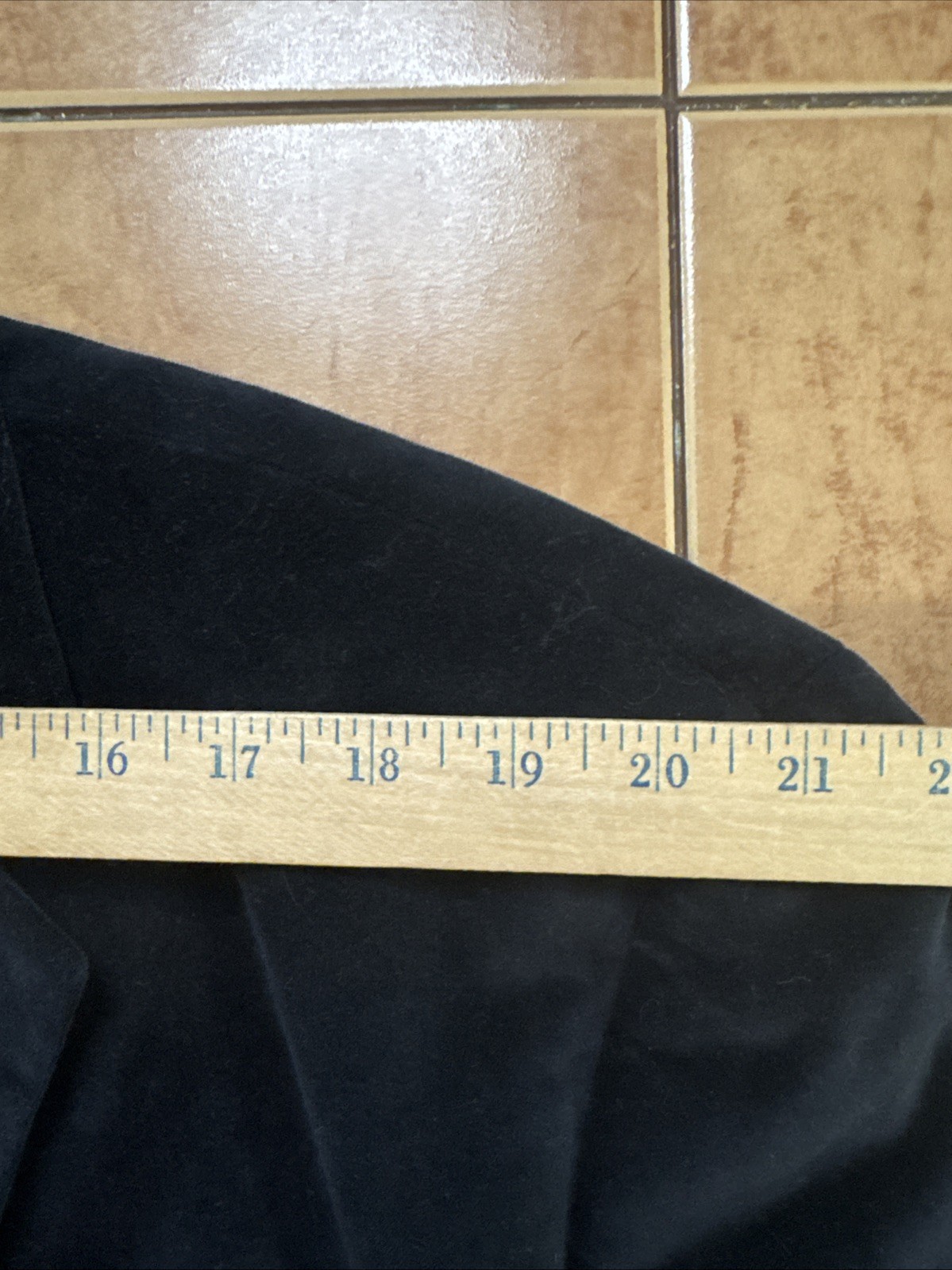 Madison Blazer Mens Sz 50R Black Cotton Velvet Sport Coat Jacket Party Wedding
