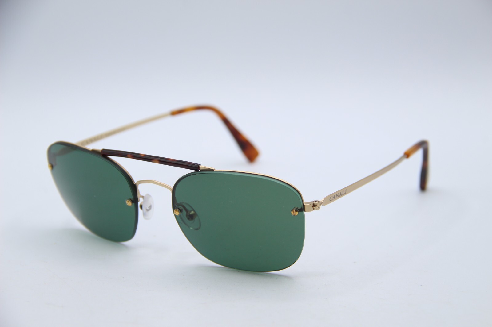 NEW CANALI CO 200 C01 GOLD HAVANA AUTHENTIC FRAMES SUNGLASSES 56-18