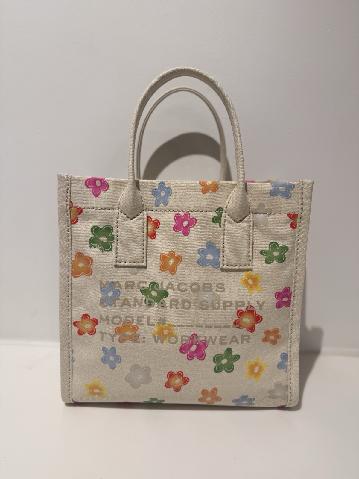 NWT Marc Jacobs medium standard supply flower tote – white multi