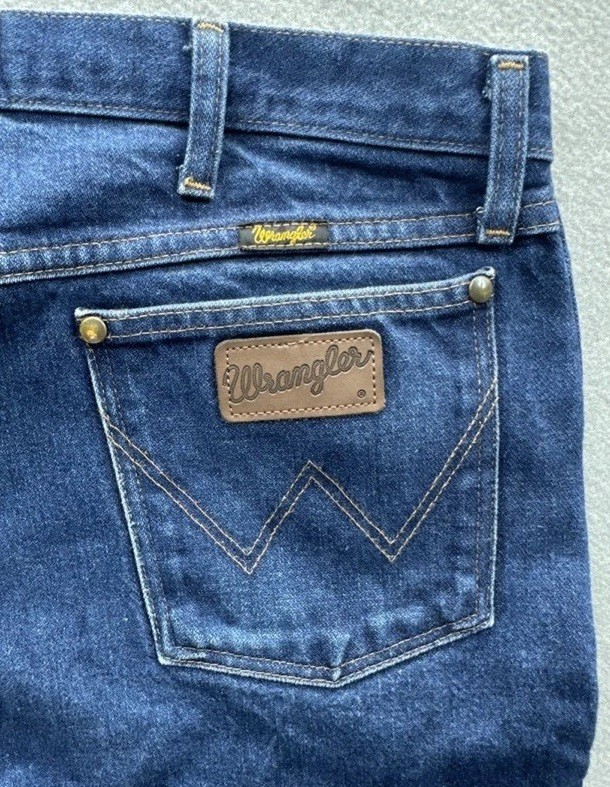 Wrangler 47MWZ Jeans Men 38×34 Performance Cowboy Cut Regular Fit Dark Wash