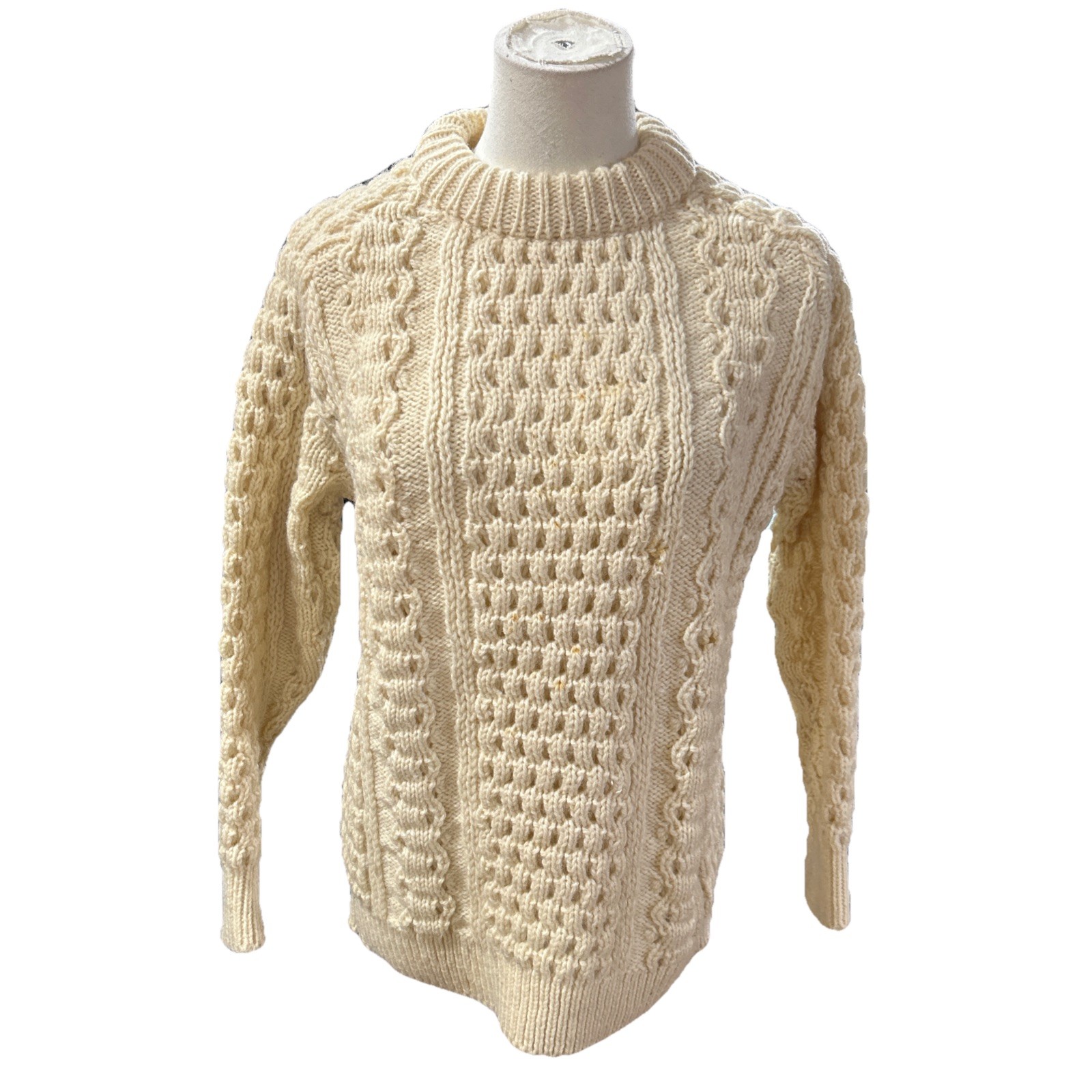 John Molloy Women’s Wool Sweater Knit 38 Beige