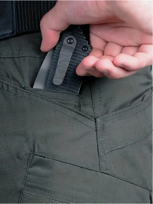 Mens Cargo Shorts Tactical Shorts Outdoor Waterproof Hiking Fishing Track Shorts