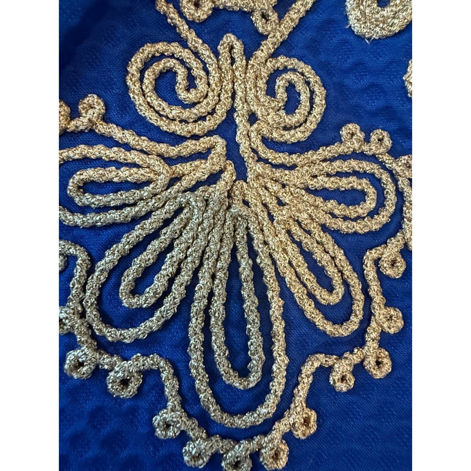 Lilly Pulitzer Royal Blue Sleeveless Embroidered Mini Dress