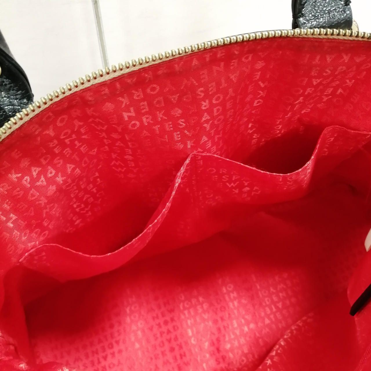 KATESPADE Biolor 2 Way Bag WKRU3083 Beige X Black Damaged Used
