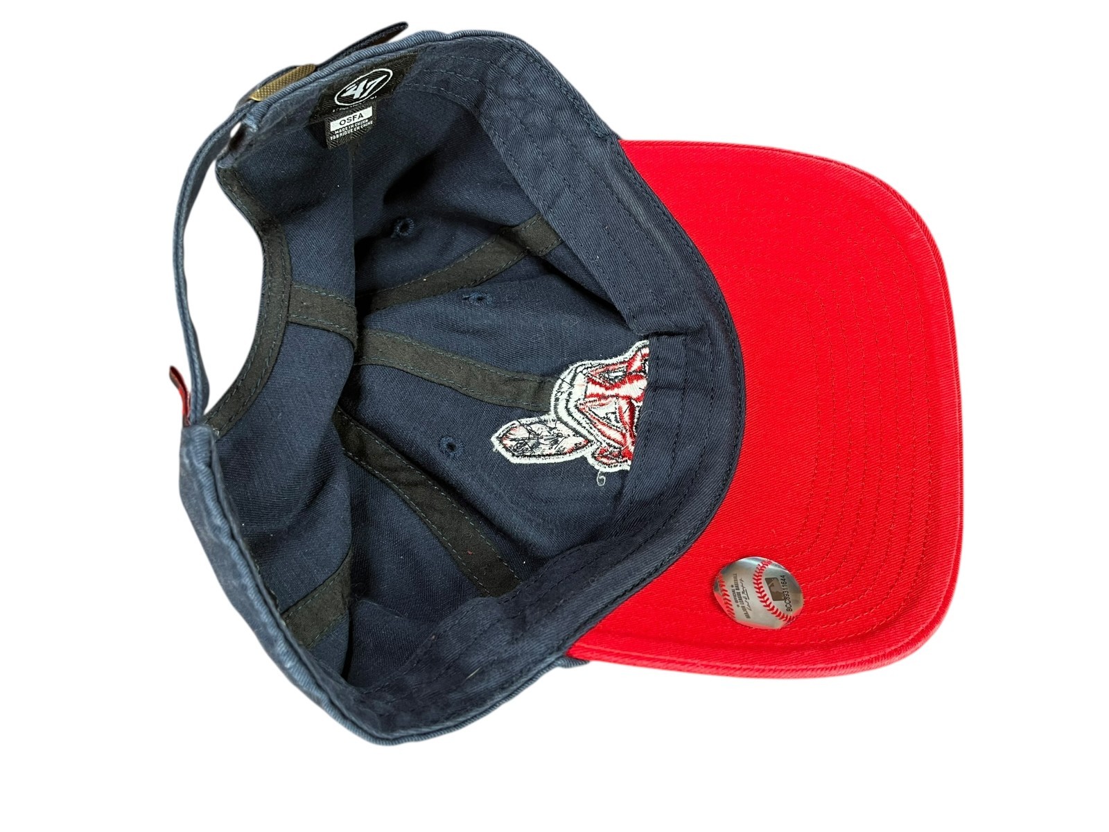 Vtg CLEVELAND INDIANS Guardians Fan ’47 MLB BASEBALL HAT Old-Logo Chief Wahoo