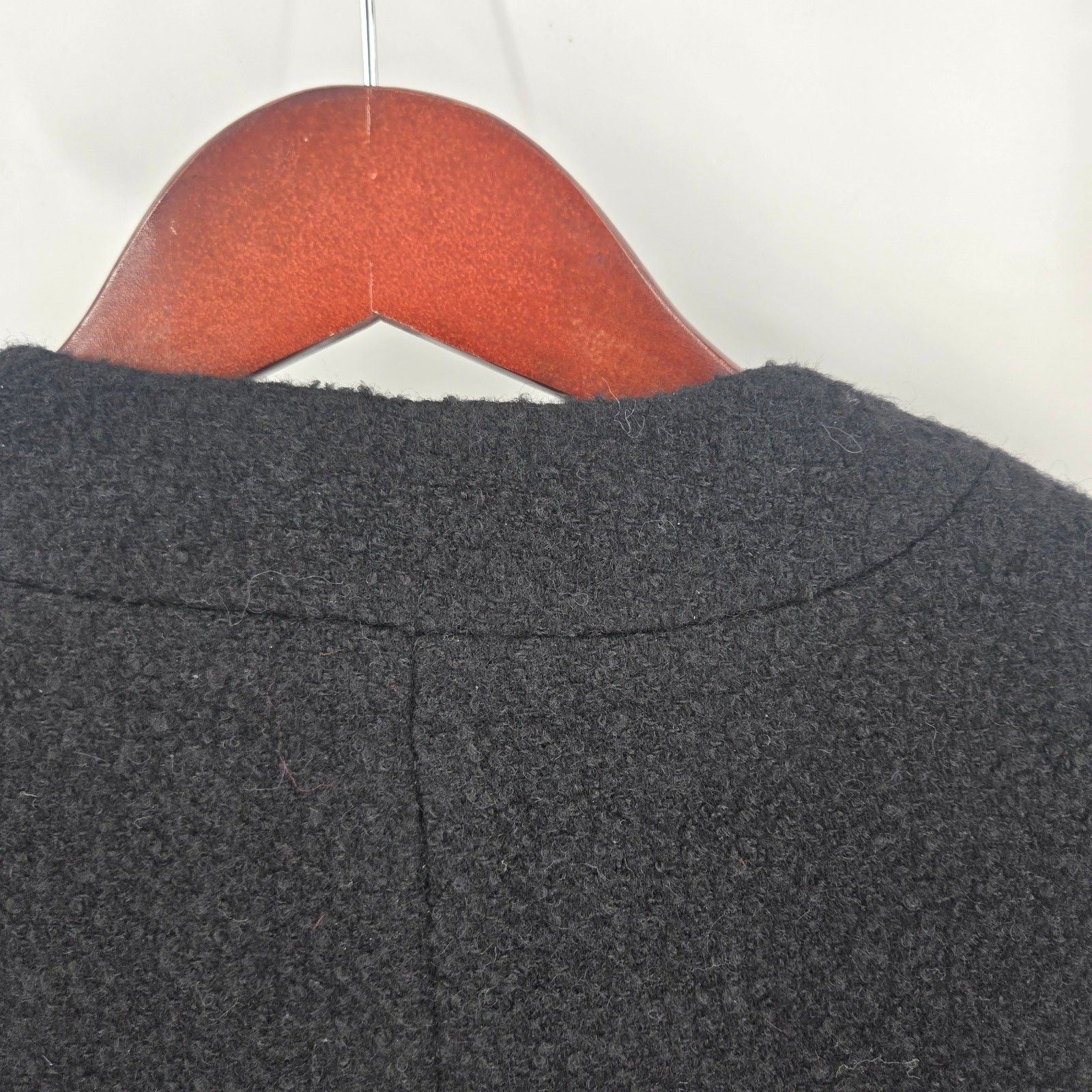 J. Crew Collection jacket womens size 4 black gold buttons Mario Bellucci Italy