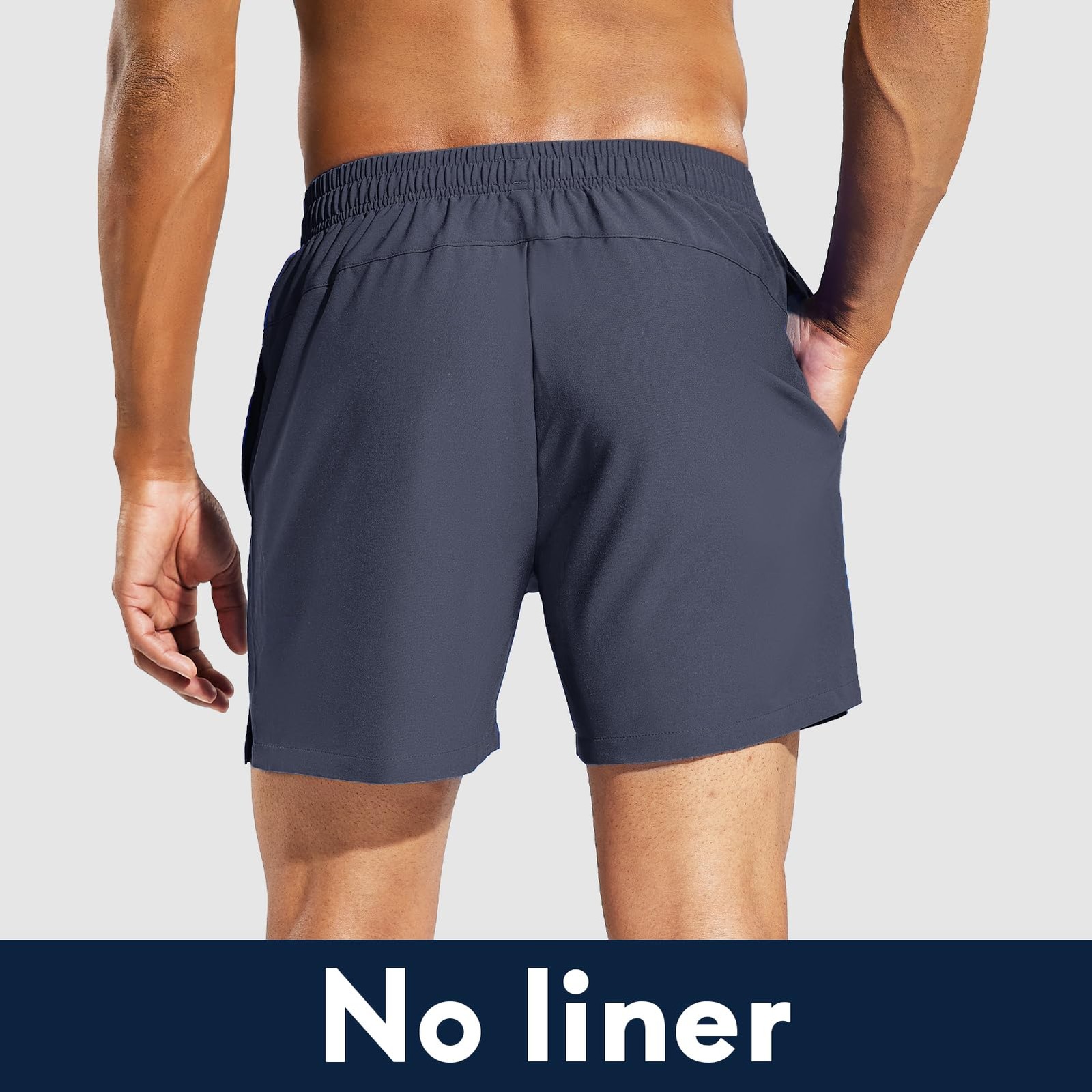 Men’s 5 Inch Running Athletic Quick Dry Shorts with Pockets for Workout Gym E…