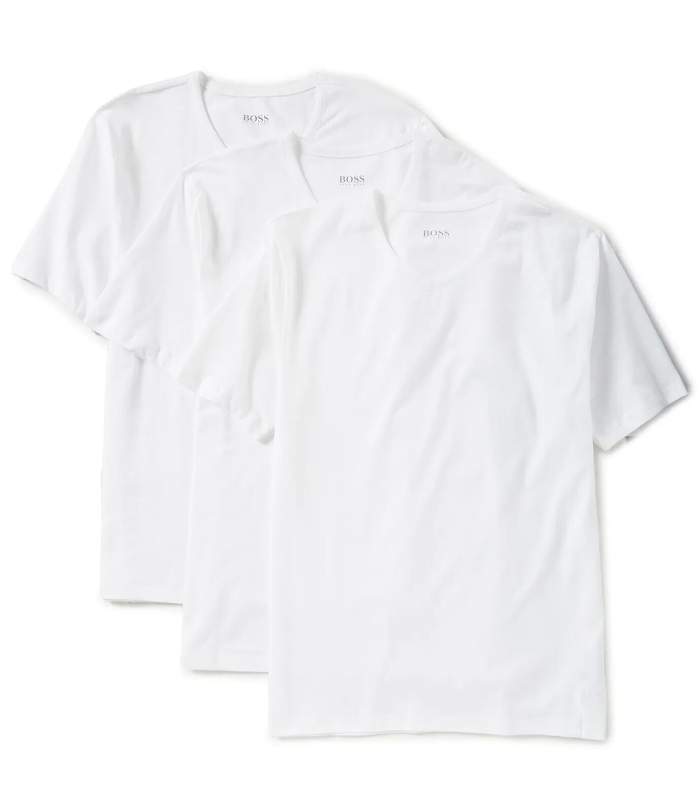 Hugo Boss Men’s 3-Pack Regular Fit Cotton Short Sleeve Crew Neck T-Shirt All Siz