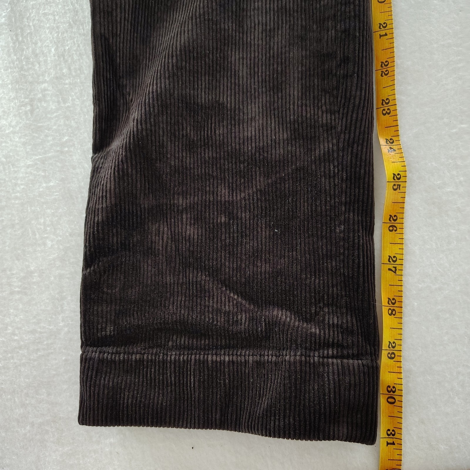 Polo Ralph Lauren Classic Fit Pants Mens 36/32 Brown Corduroy Pleated Trousers