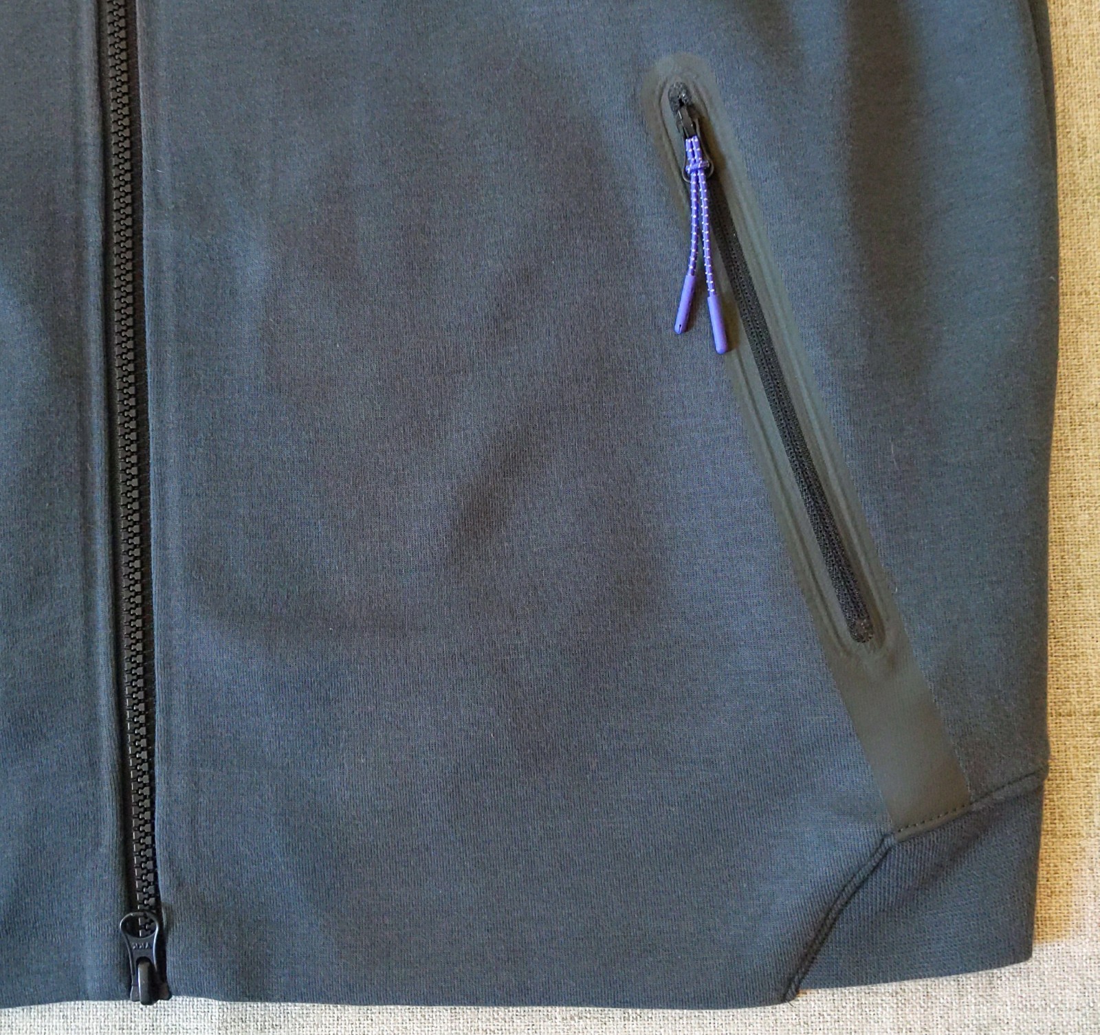 Nike Roger Federer RF Premier Tech Fleece Jacket Mens Gray L 2015 French Open