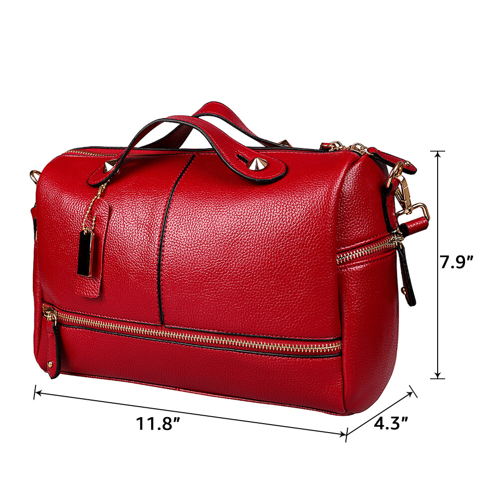Women Handbag Soft Leather Shoulder Top Handle Crossbody Tote Messenger Satchel