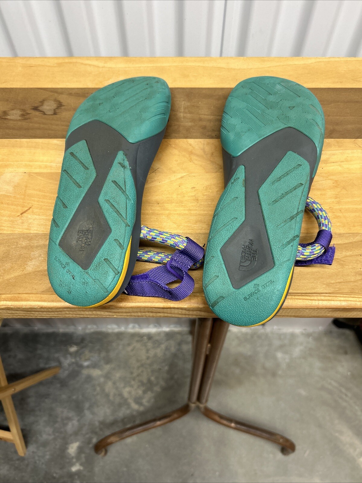 The North Face Base Camp Switchback Sandals Size 8 Purple Strap Multicolor Ropes