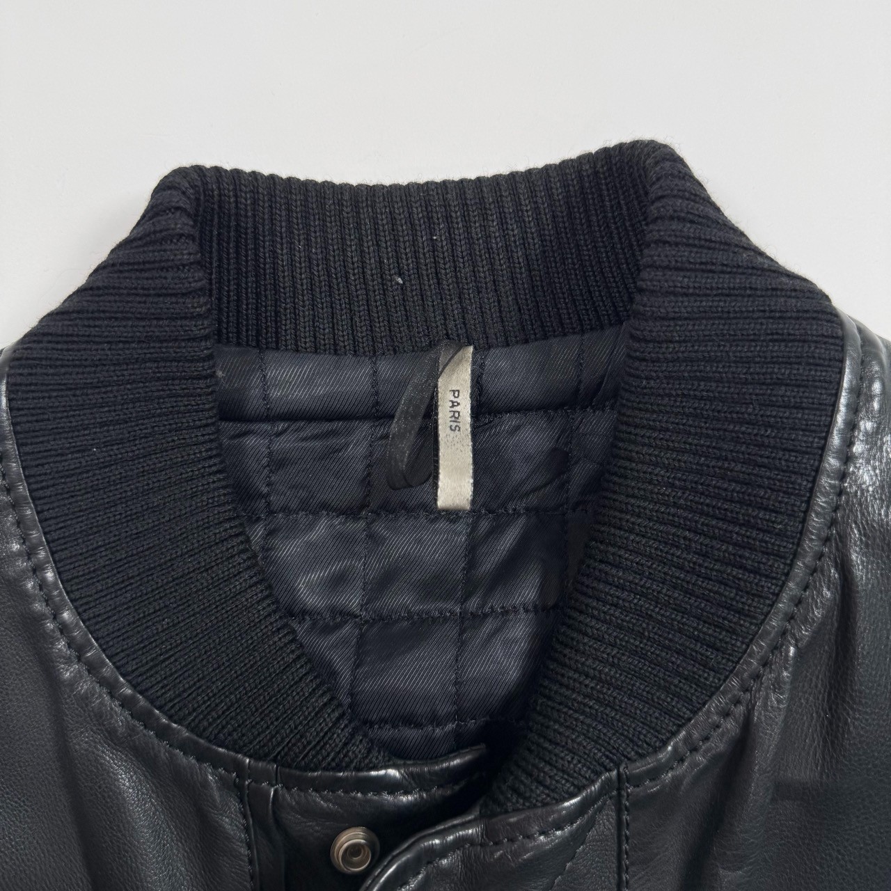 Dior Homme Leather Blouson 48 Black