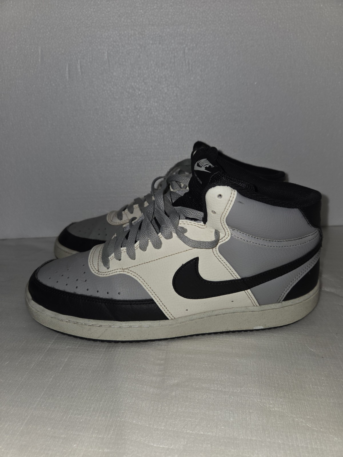 Size 10.5 – Nike Court Vision Next Nature Mid Light Smoke Grey Sail